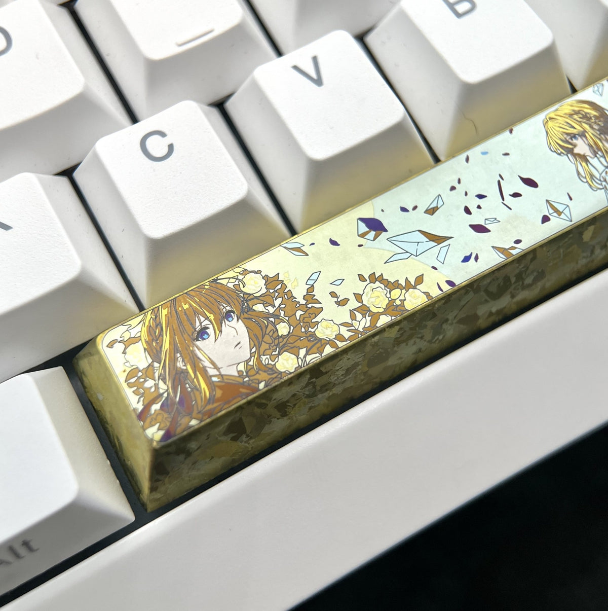 Violet Evergarden 6.25u Titanium Alloy Spacebar Keycap