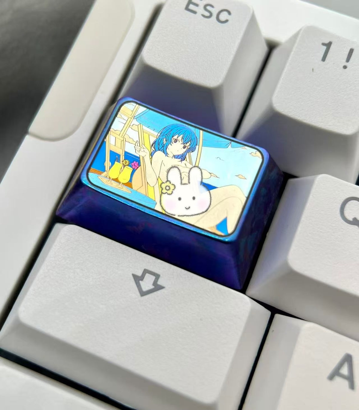 Titanium Alloy 1.5u Anime Keycap