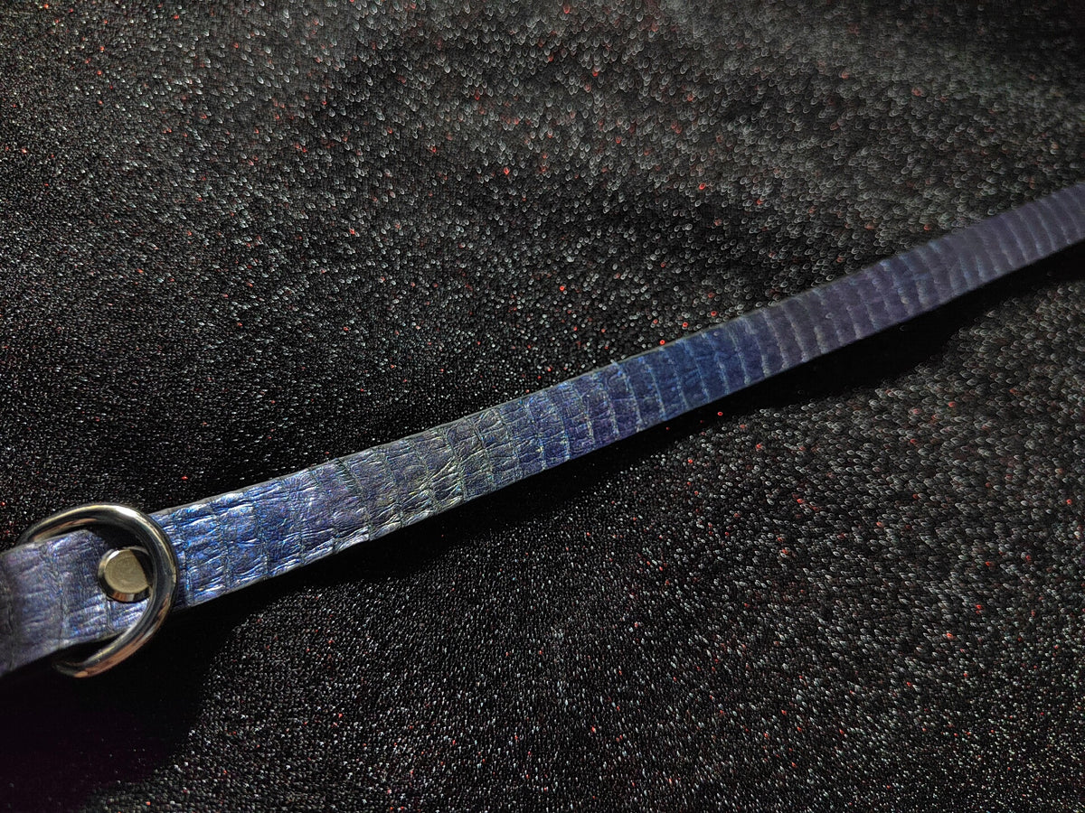 Perlmuttschlangenleder-Halsband Choker für Haustiere