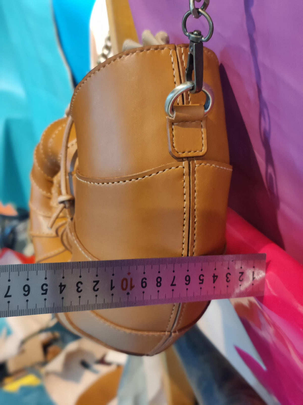 Handcrafted Leather Nautilus Shell Crossbody Bag