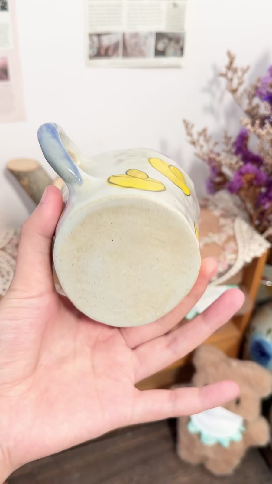 Handmade Ceramic Cat Mug 270ml