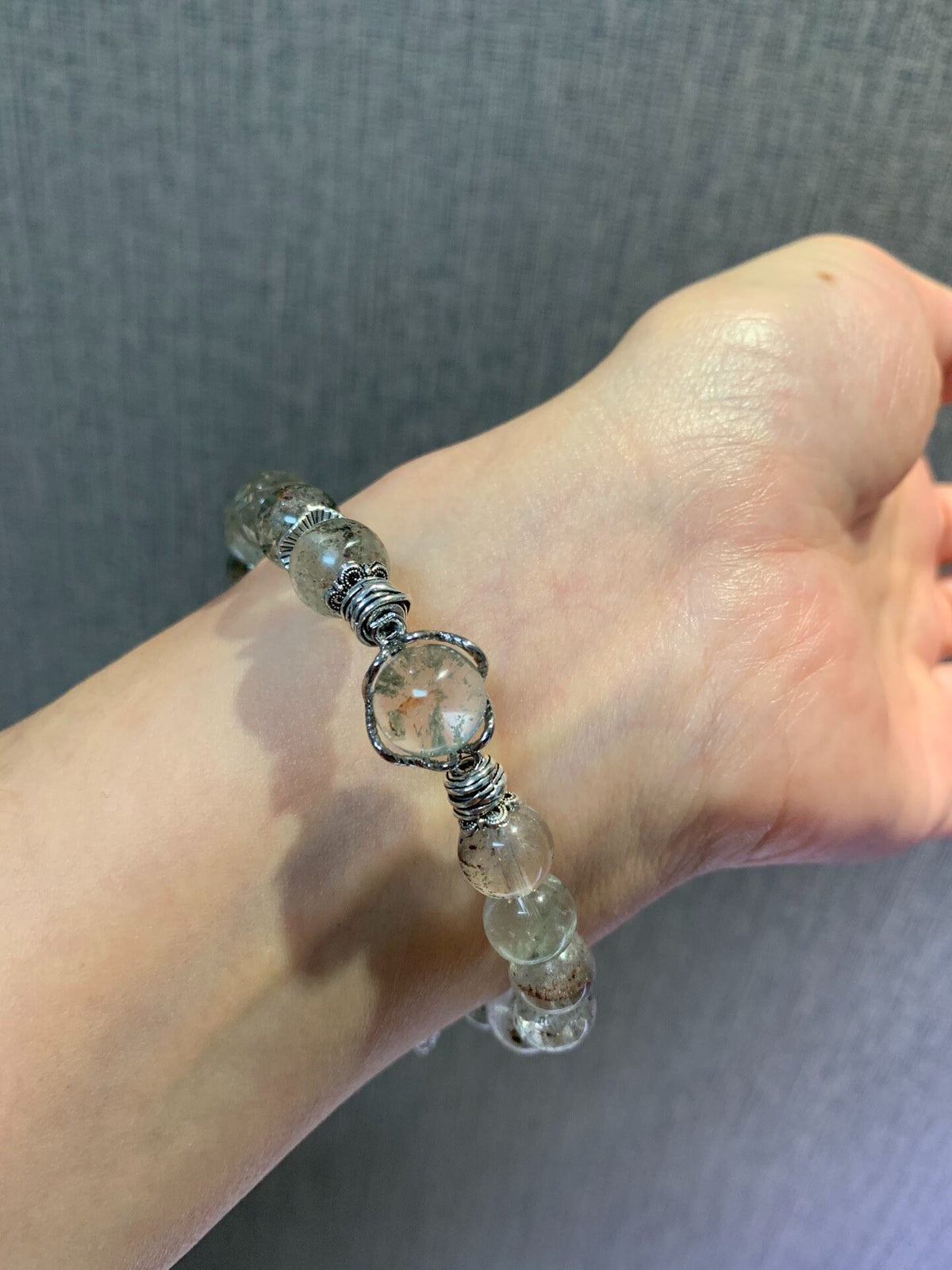 Green Phantom Quartz Bracelet 9mm