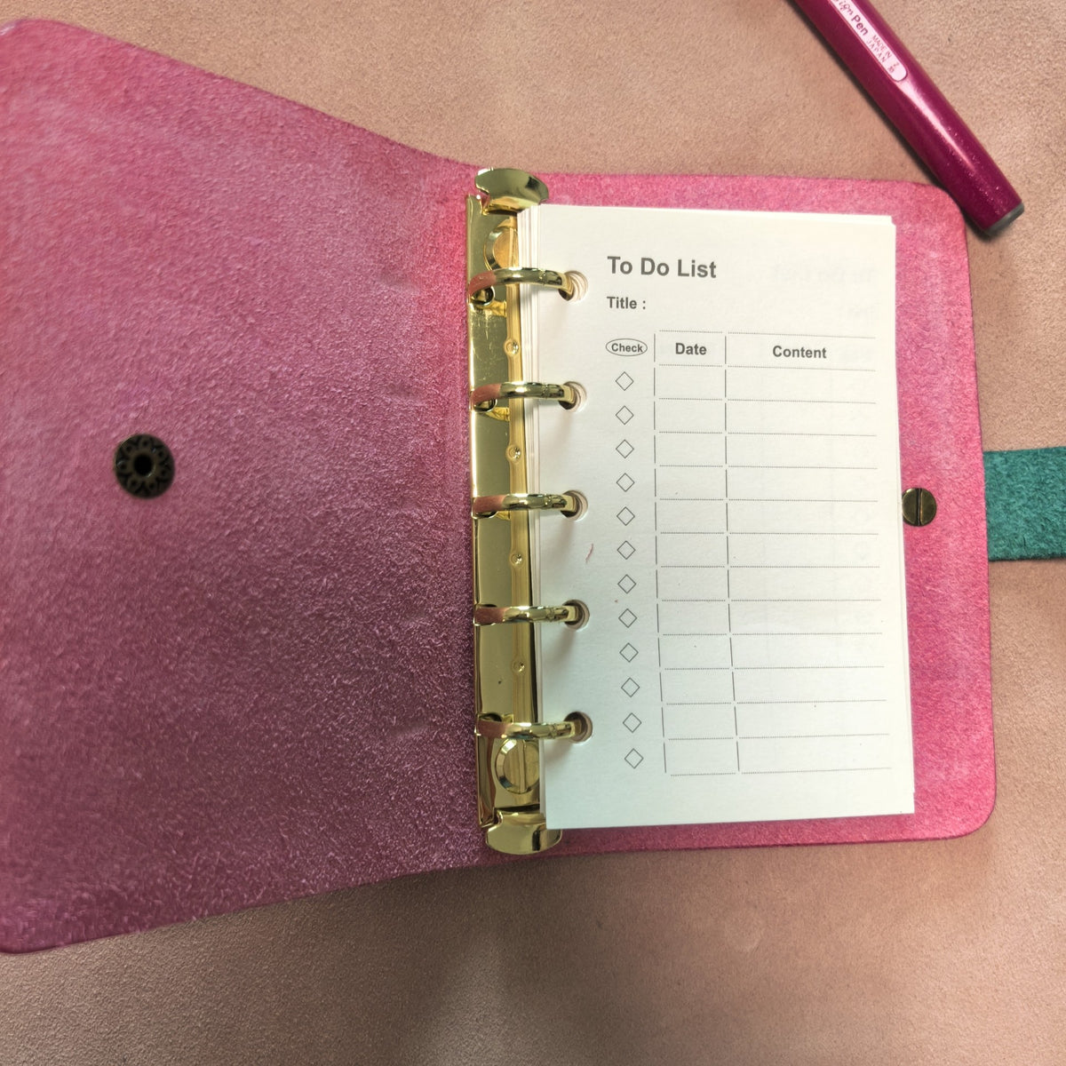 Italian Leather M5 Loose Leaf Notebook