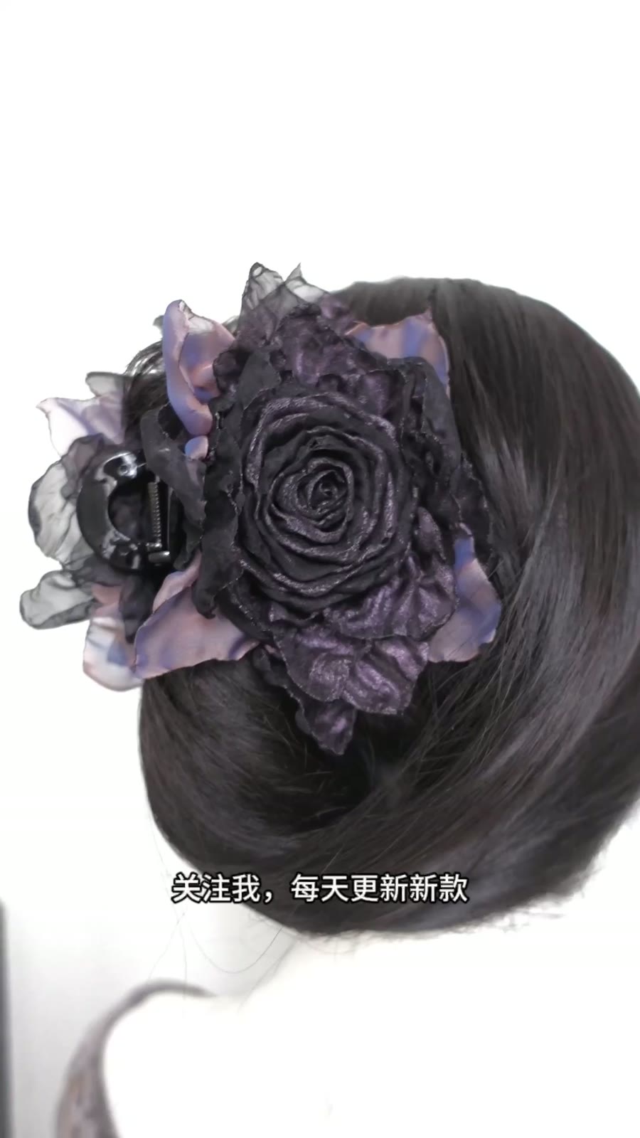 Withered Rose Fabric Hair Clip