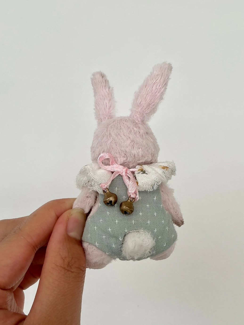 Handgemaakte Viscose Pluche Konijnenpop Figuur