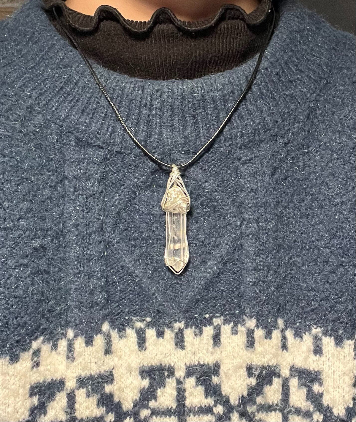 Herkimer Diamond Wire Wrapped Pendant