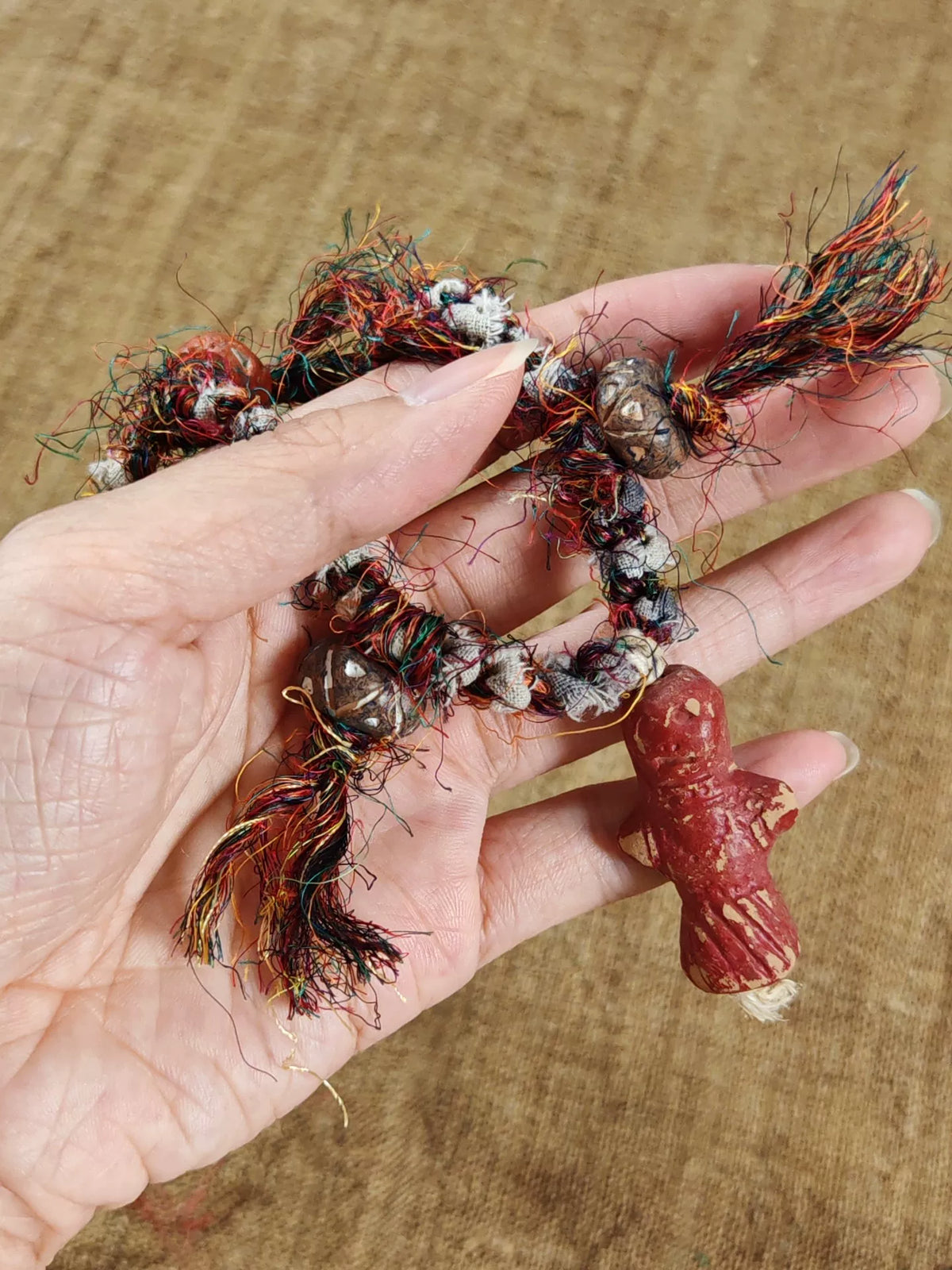 Handmade Silk Blend Braided Cord Necklace