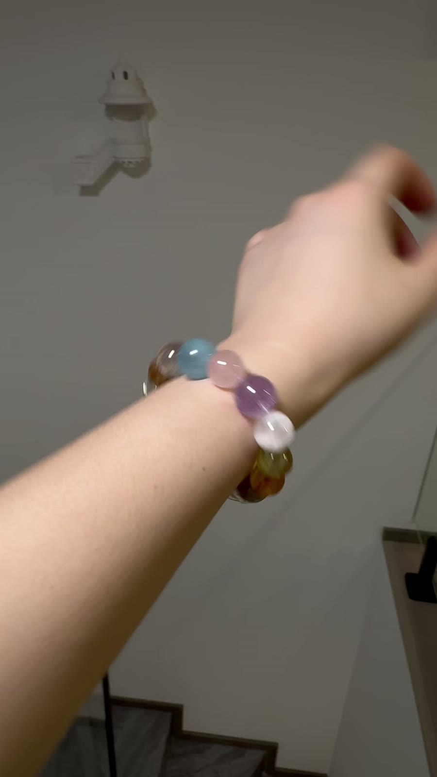 Armband met meerdere edelstenen 11mm kralen