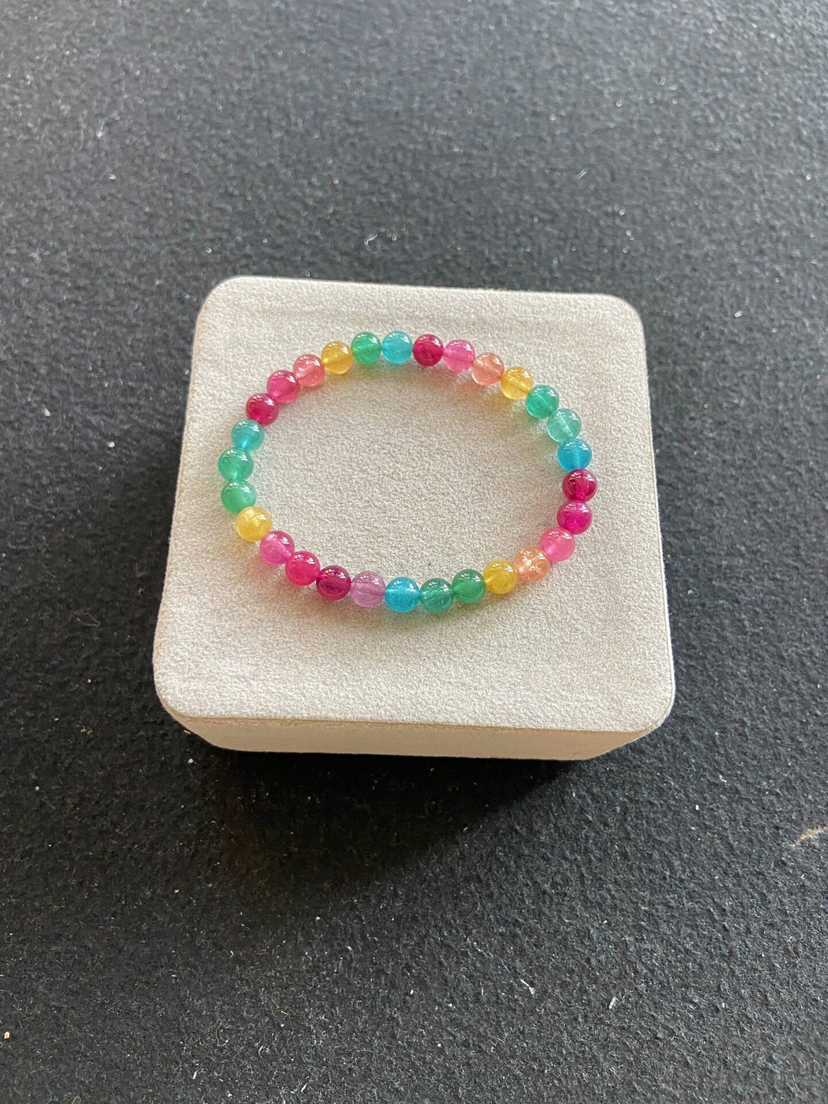 Rainbow Gemstone Beaded Bracelet