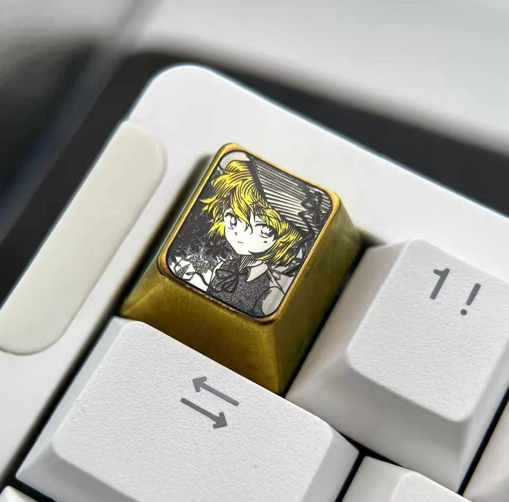 Detective Conan Haibara Ai Titanium Pointillism Keycap