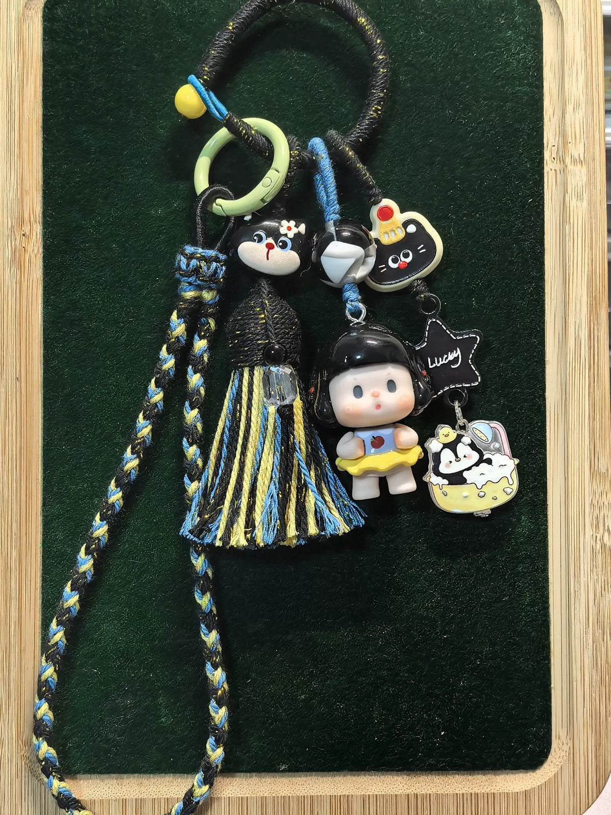 Handmade Character Charm Strap Phone Keychain