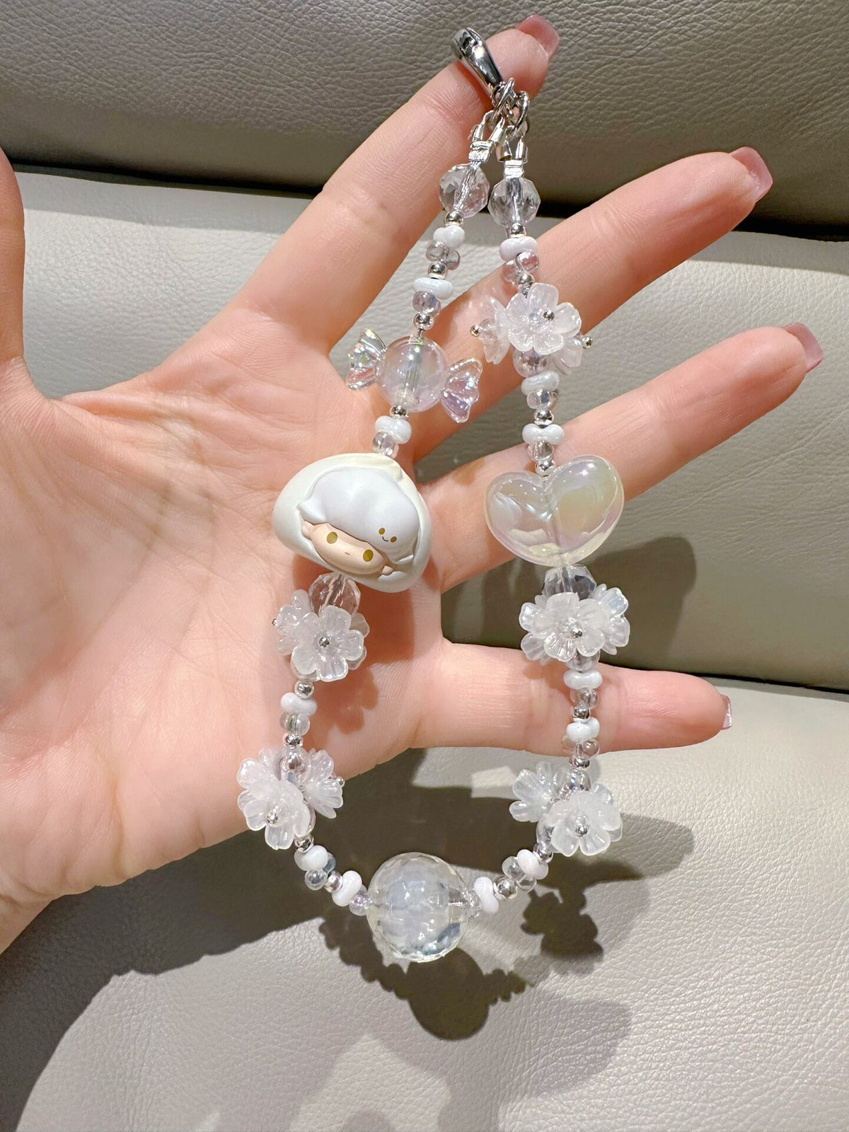 Dimoo Dumpling Character Beaded Phone Charm