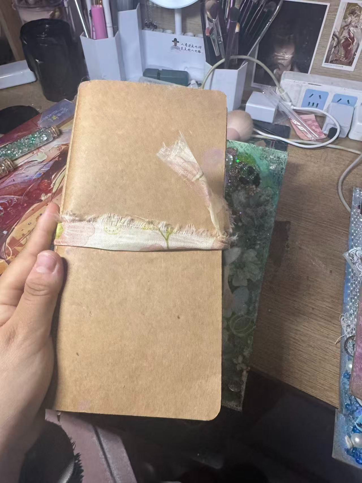 Handgefertigte Mixed-Media-Einzelseiten für Art Journals A5