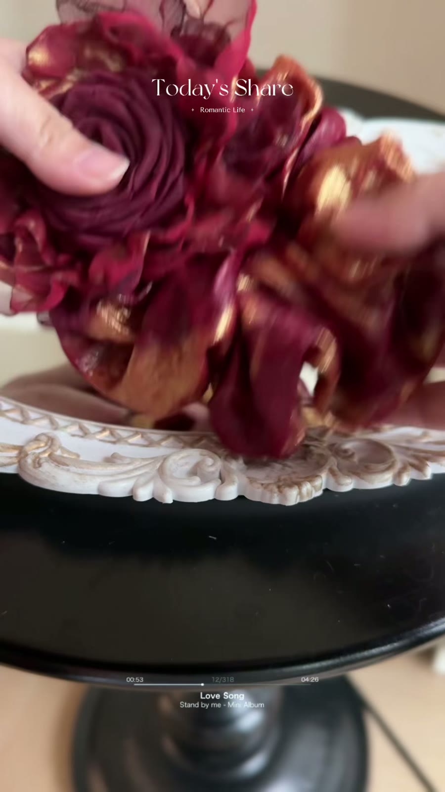 Handmade Rose Gold Scrunchie Hair Accessory