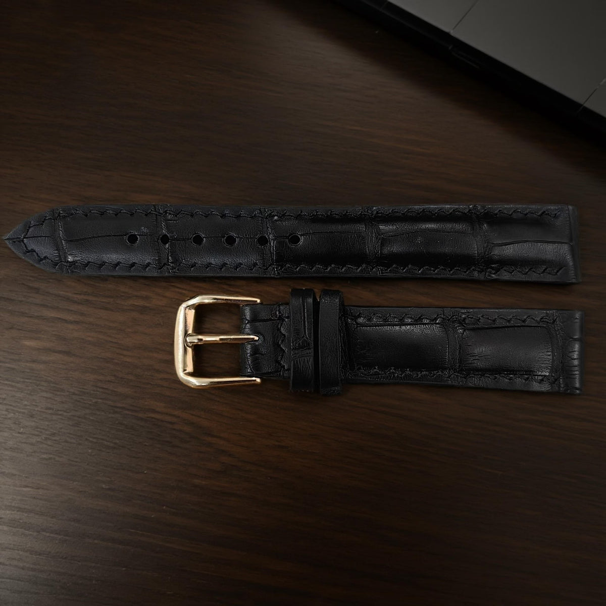 Genuine Crocodile Leather Watch Strap 16mm