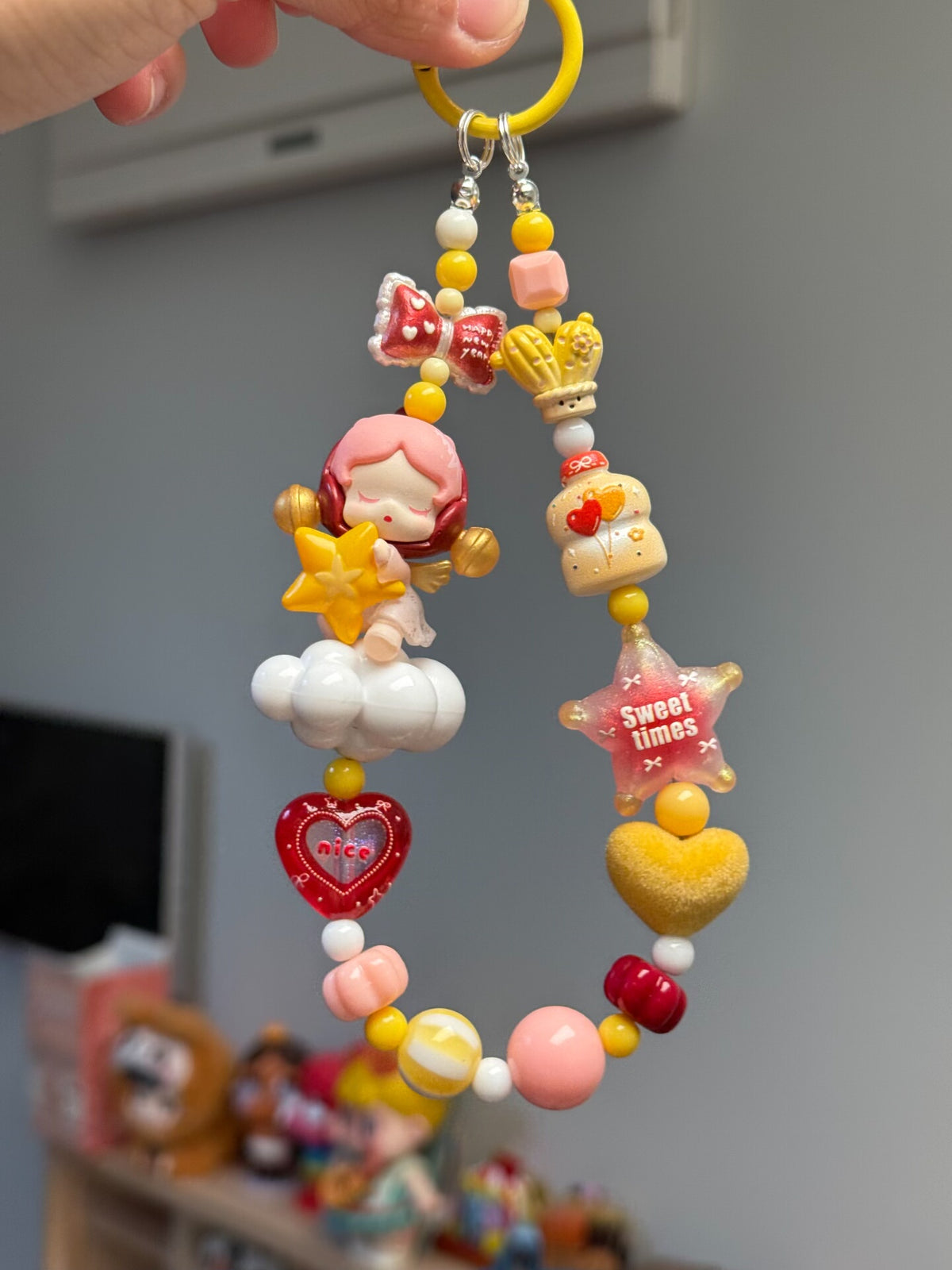 Multistrand Character Charm Phone Strap