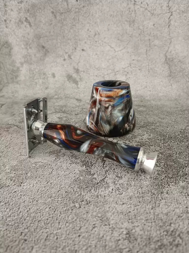 Double Edge Safety Razor Alumilite Handle
