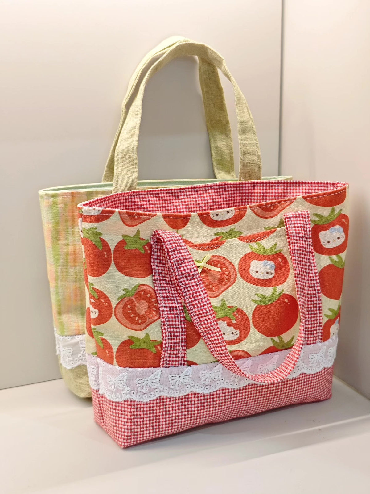 Tomato Print Fabric Tote Bag