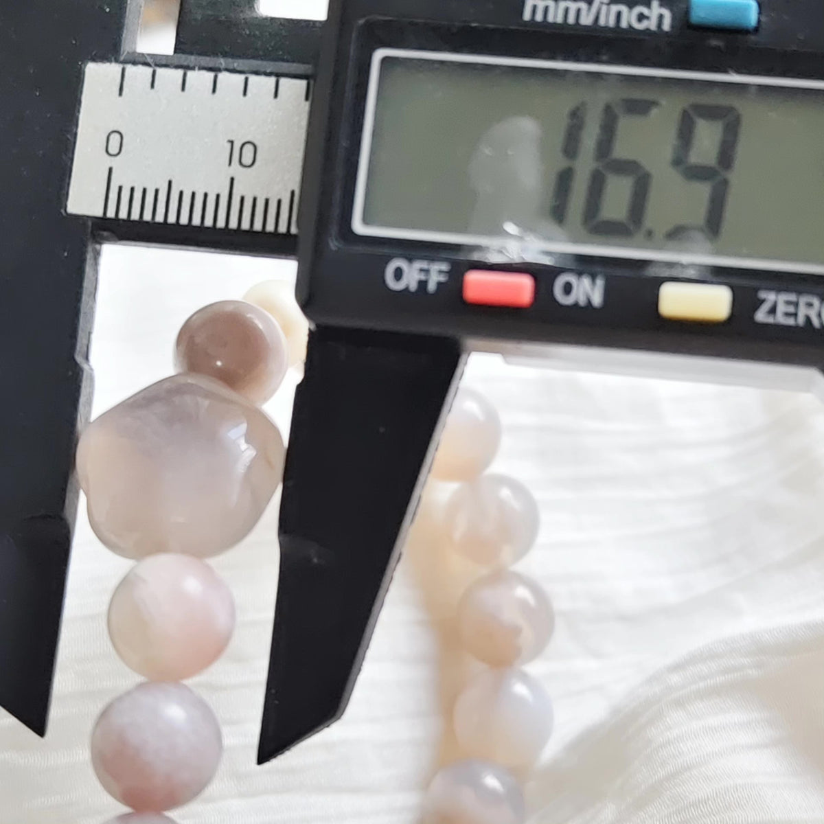 Cherry Blossom Agate Pearl Beaded Bracelet
