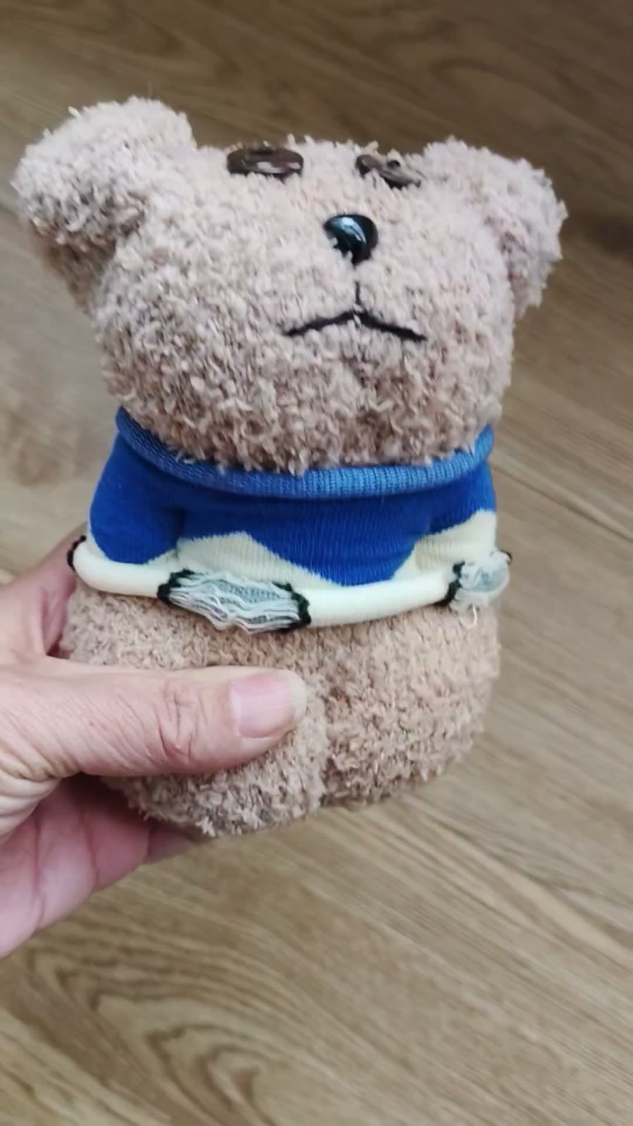 ハンドメイド ソックドル 犬またはクマ 15cm