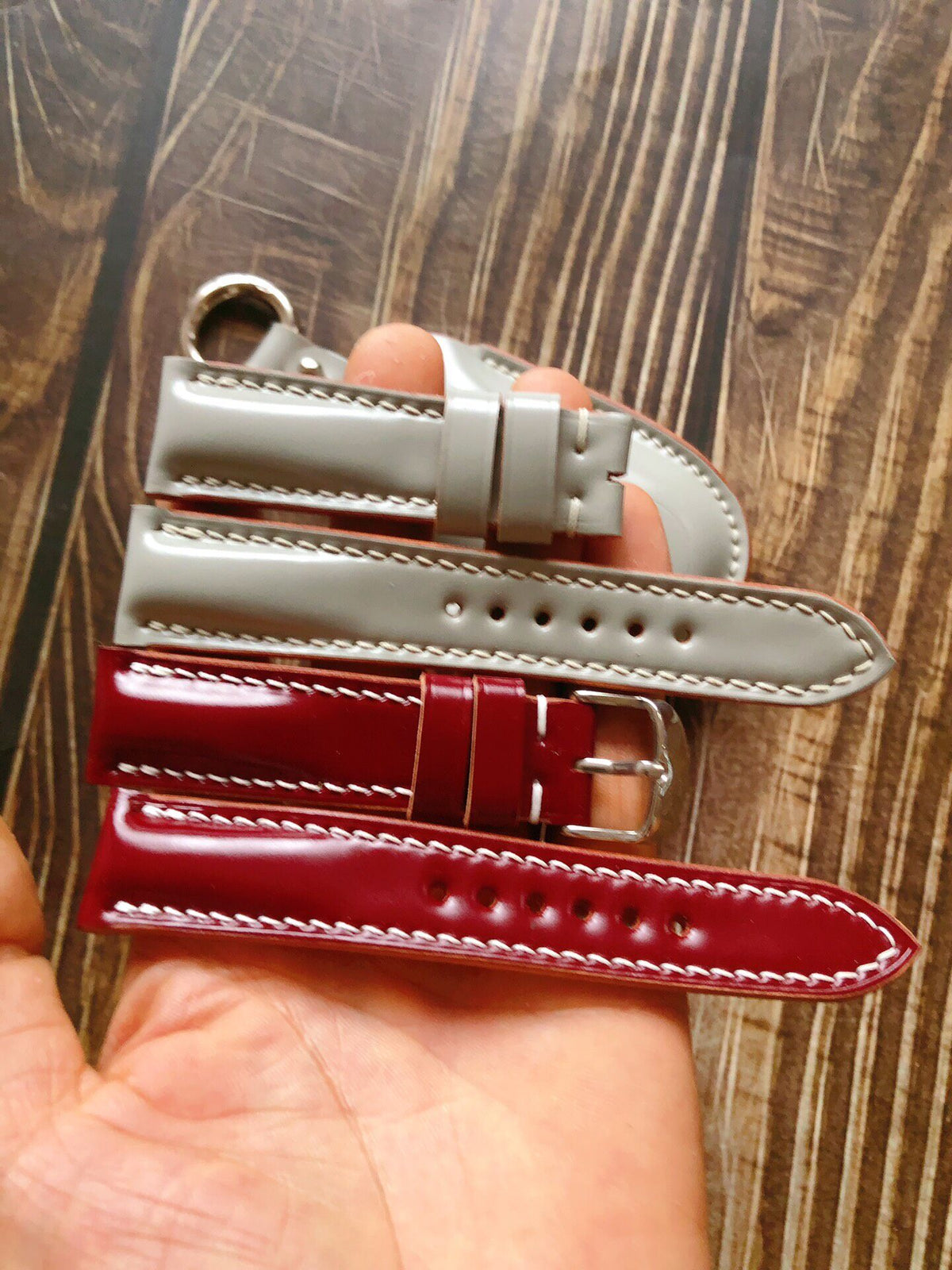 Custom Cordovan Leather Watch Strap