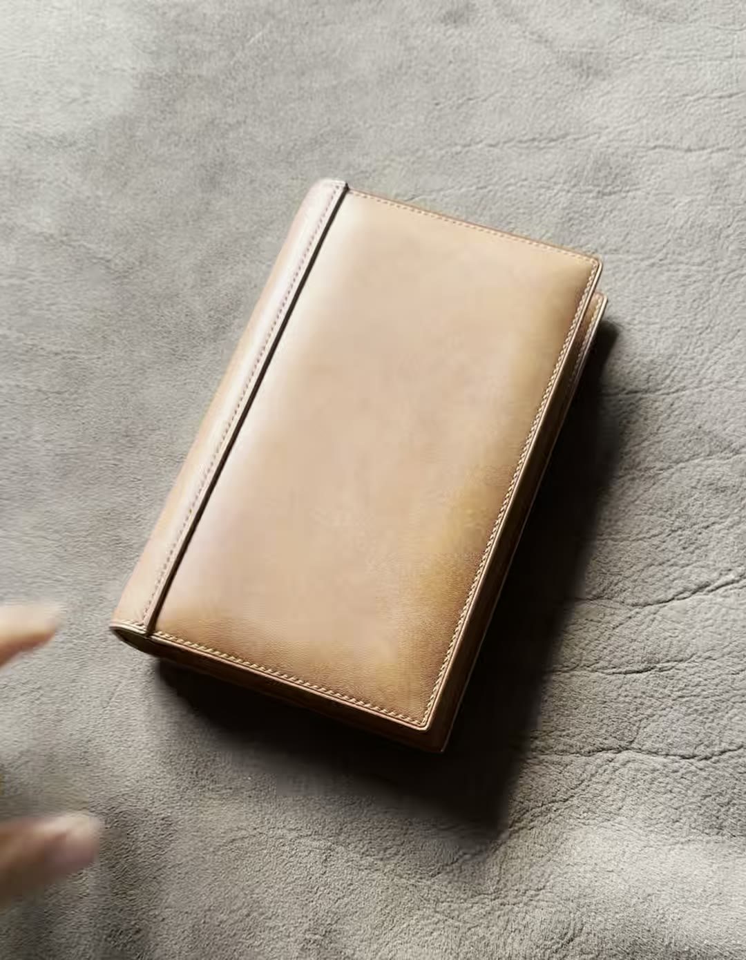 A6 Loose Leaf Notebook Cover Brown Horsehide Leather