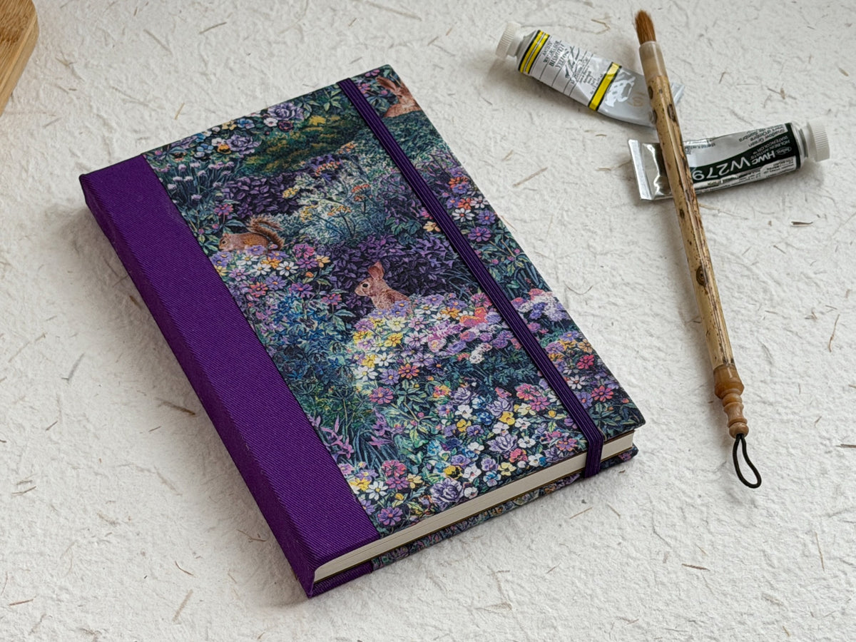Handmade Watercolor Sketchbook Jungle Liberty Fabric