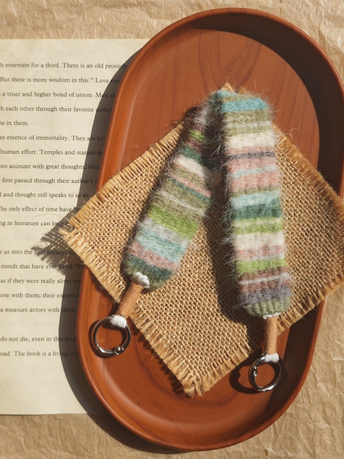 Handwoven Wristband 30cm Multicolor Striped