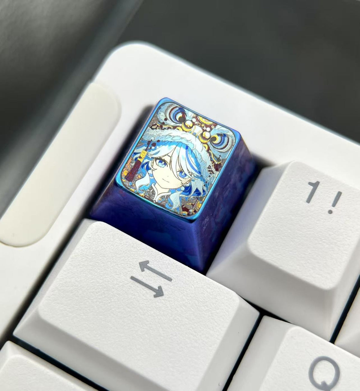 Furina Titanium Alloy Anime Keycap 1u