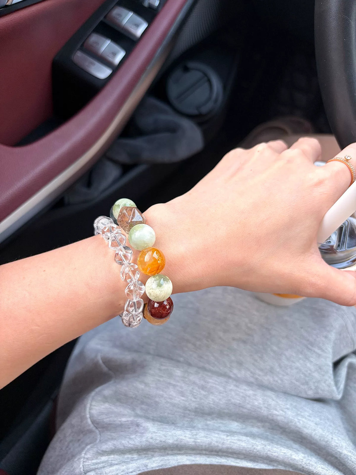Natural Gemstone Beaded Bracelet