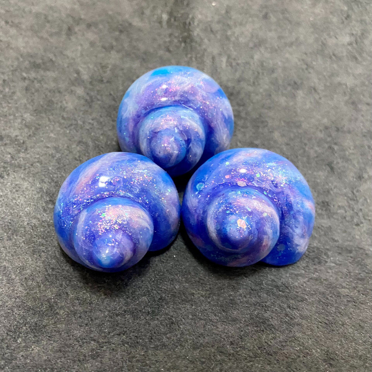 Hermit Crab Shell Blue Purple Aurora