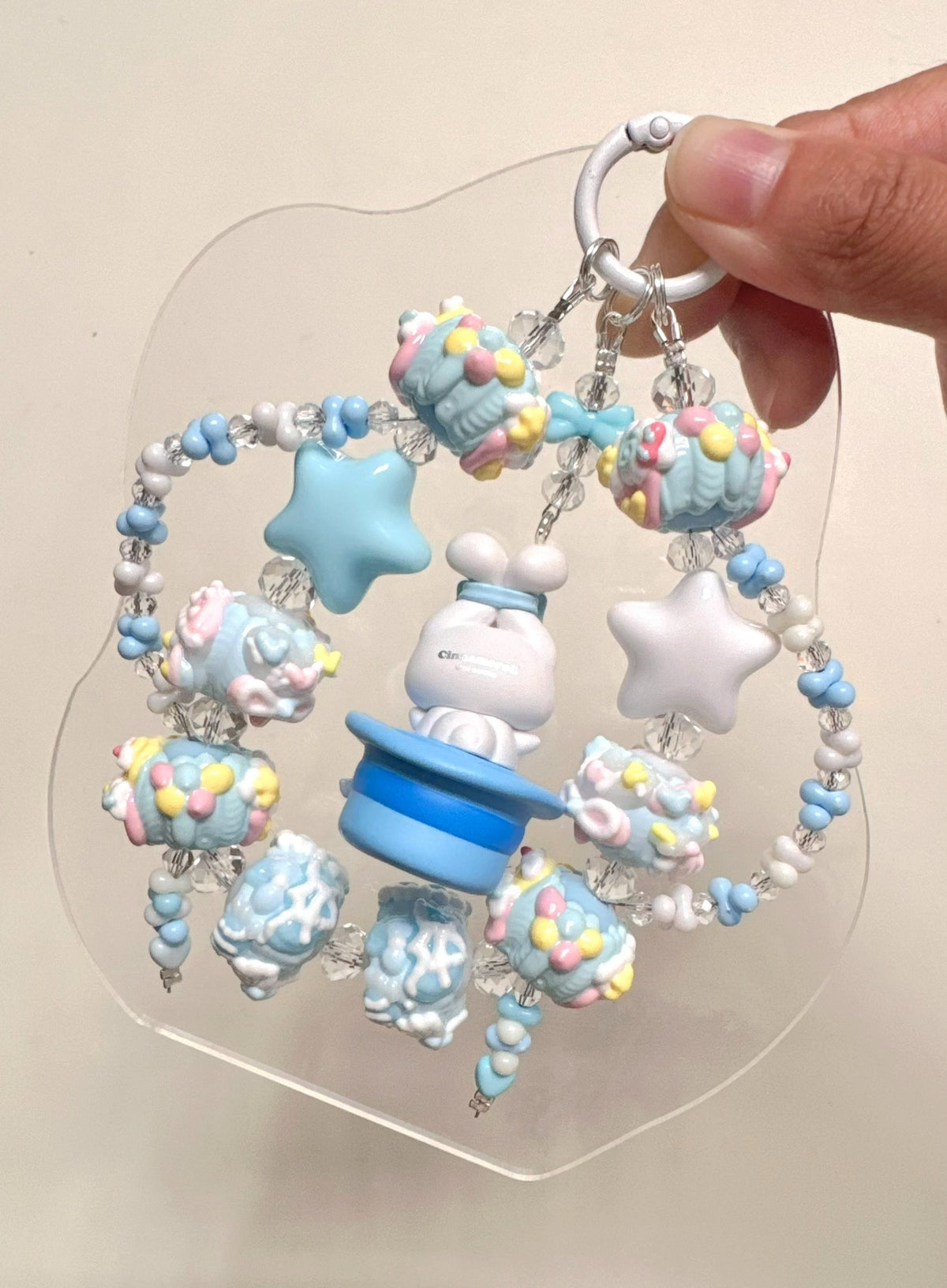 Sanrio Cinnamoroll Beaded Charm Phone Strap