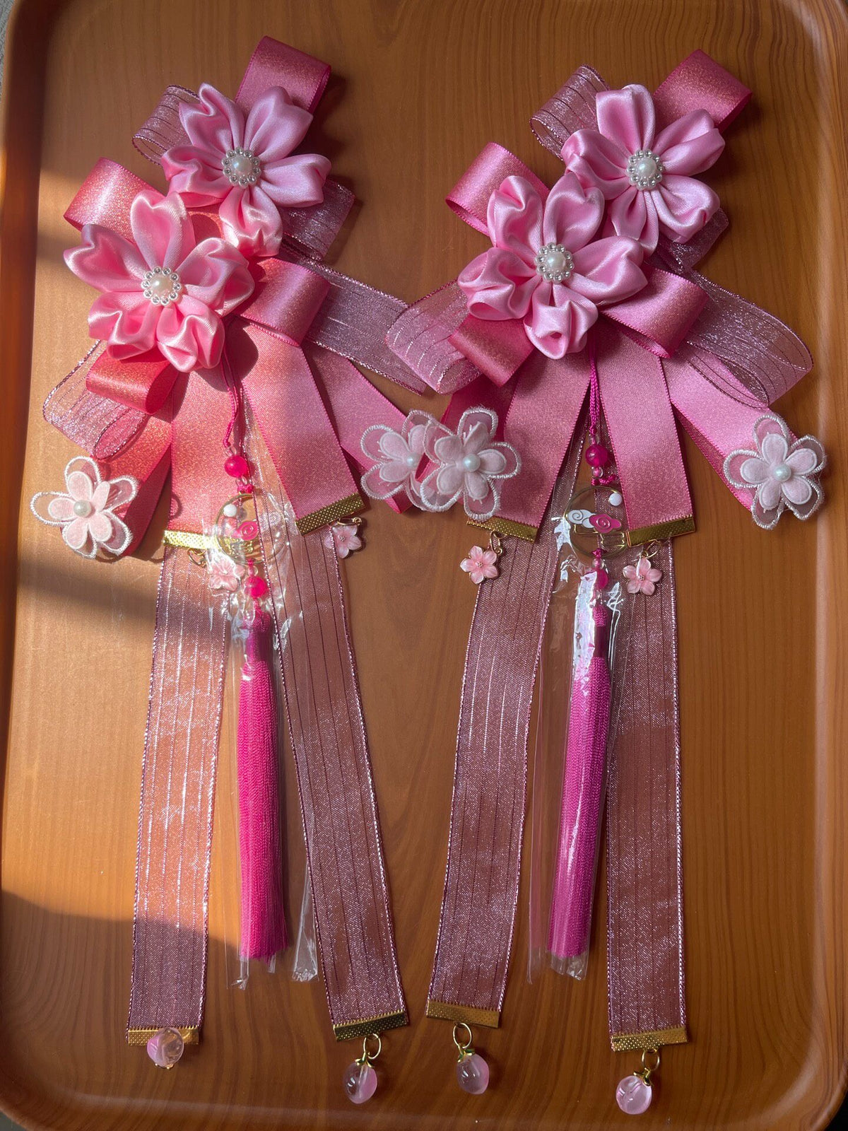 Lolita Pink Cherry Blossom Hair Clip
