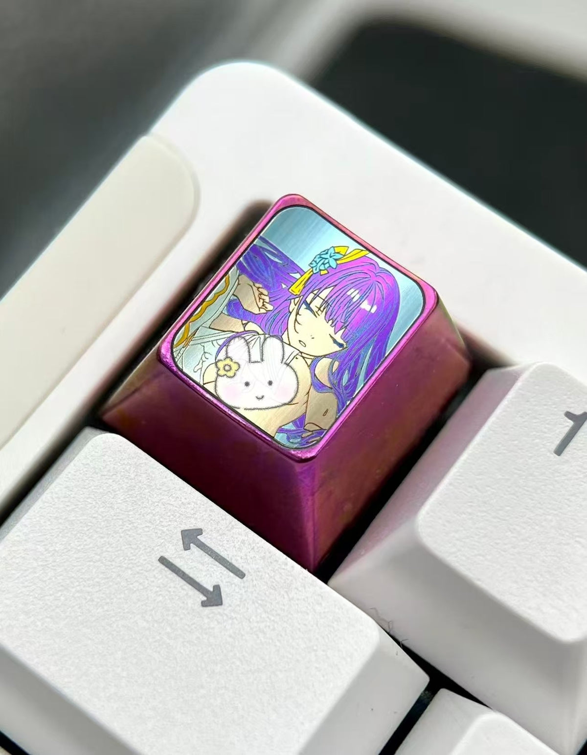 Genshin Raiden Shogun Titanium Alloy 1u Keycap