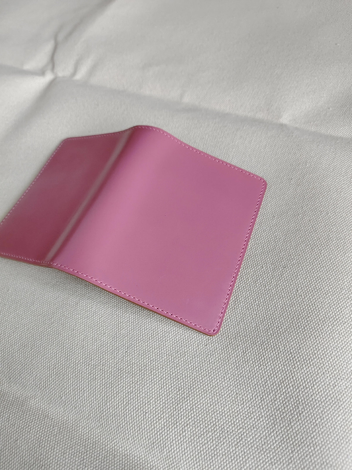 Pink Bridle Leather A8 Ring Binder Notebook