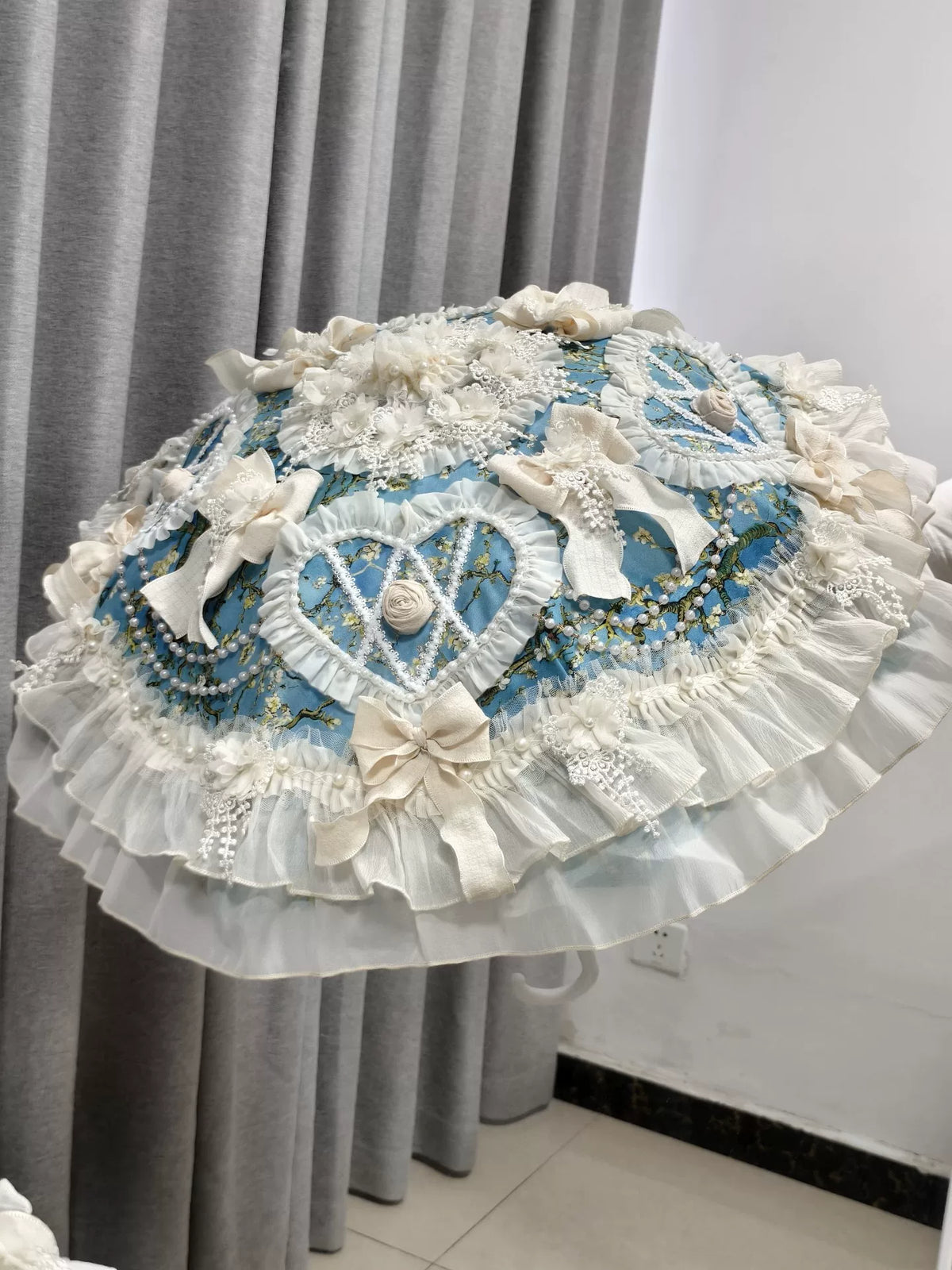 Handcrafted Lolita Style Ruffled Umbrella