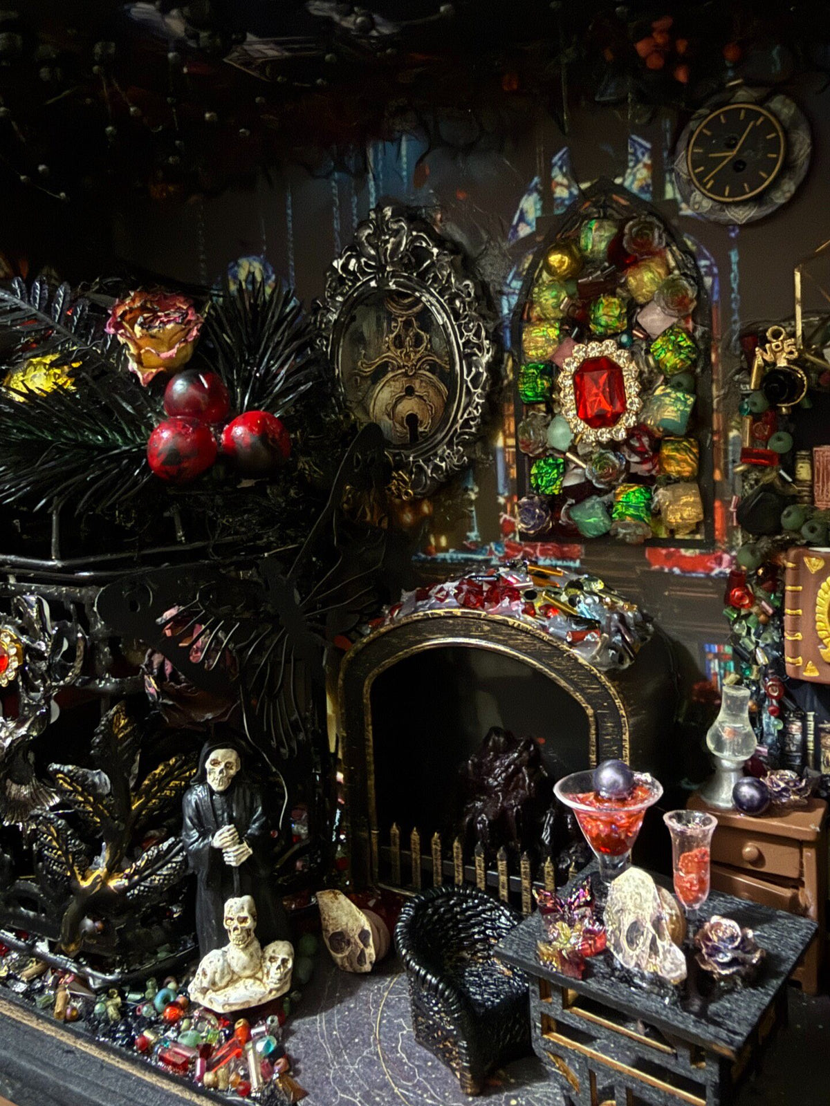 Handmade Gothic Miniature Diorama Shadow Box Frame