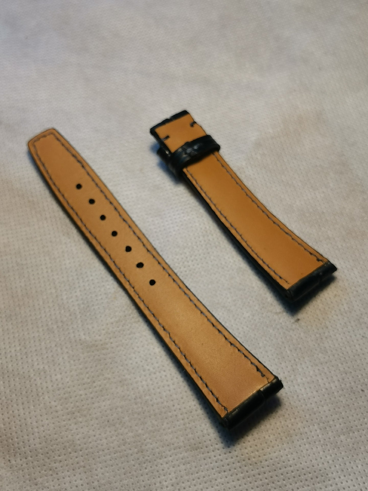 Handmade Crocodile Leather Watch Strap 20mm