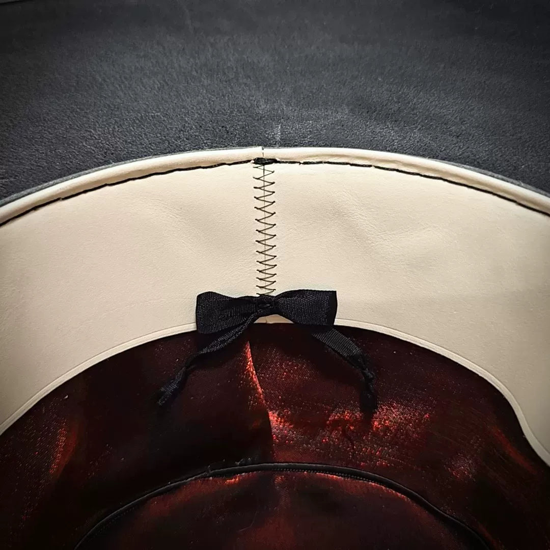 Handmade Black Western Hat with Ostrich Feathers