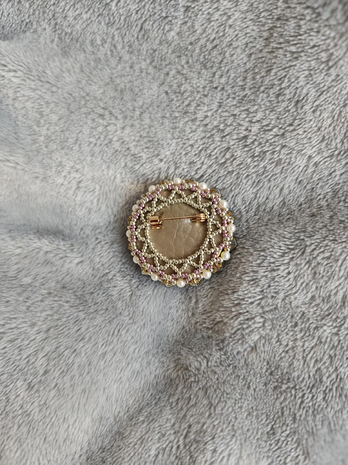 Swarovski Kristall-Blumenbrosche 4 cm