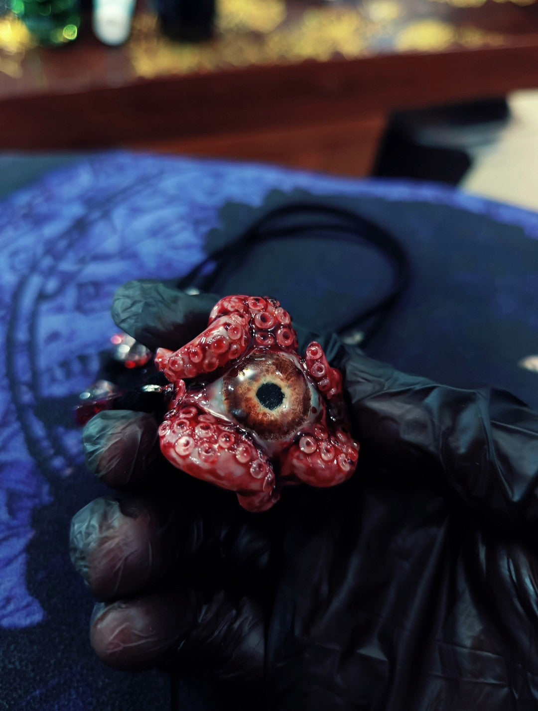 Cthulhu Eye Tentacle Resin Pendant