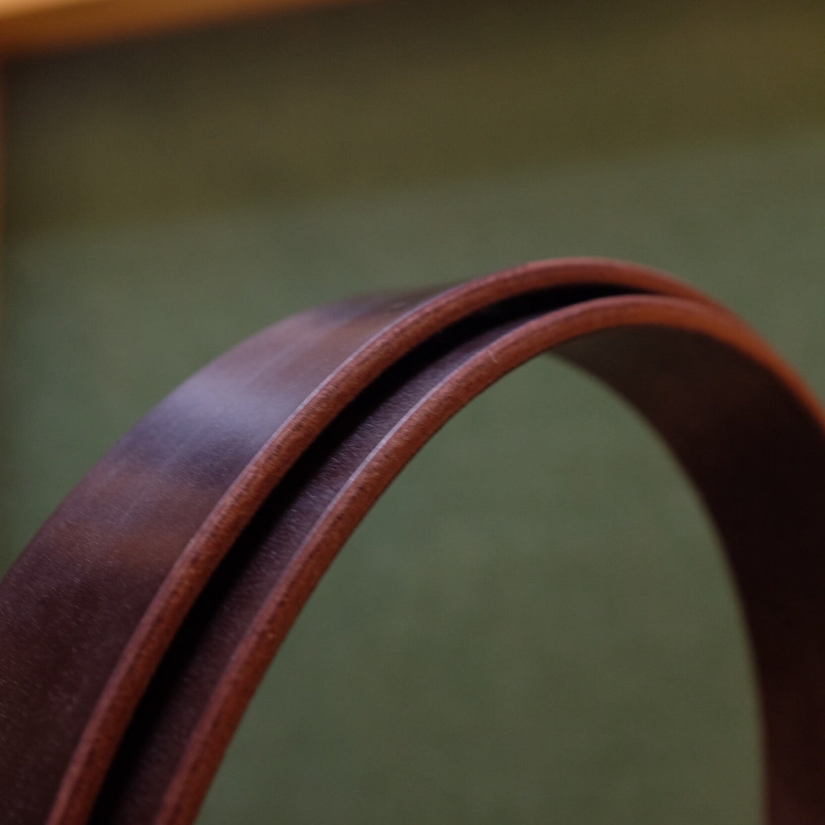 Ceinture en cuir marron chocolat 30mm