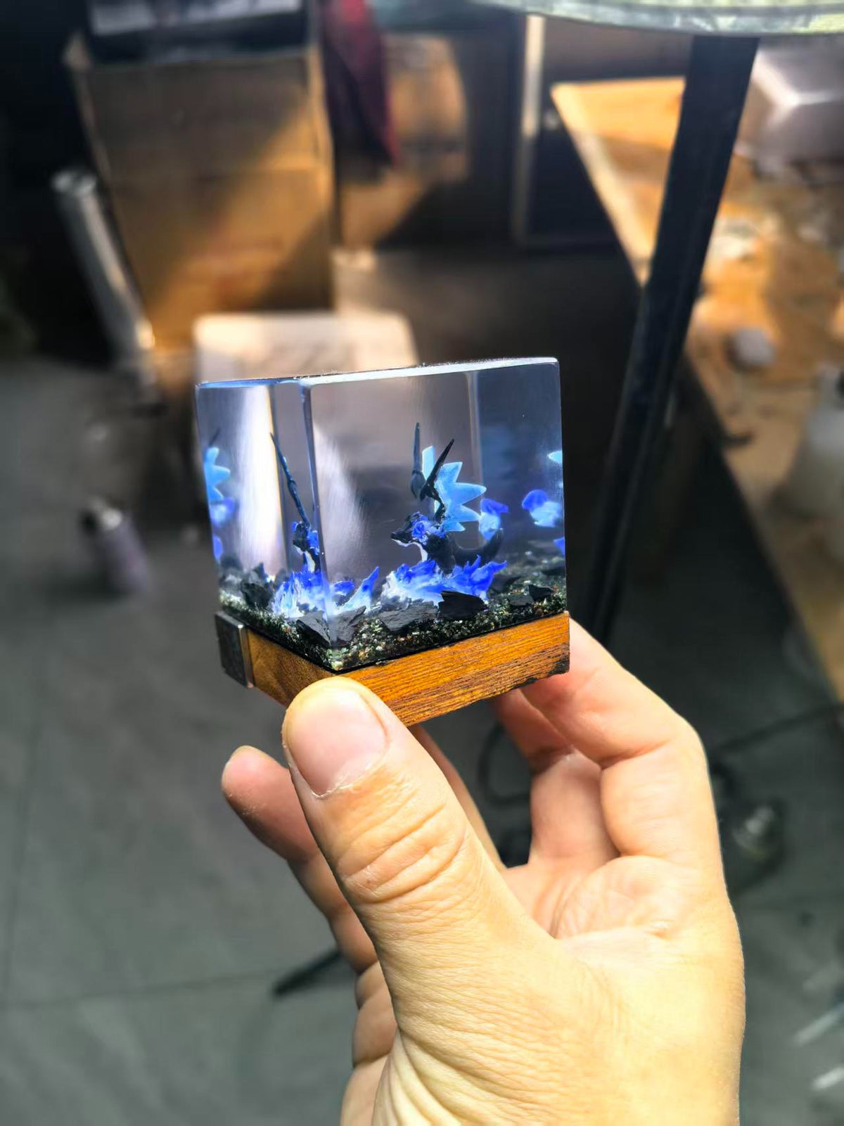 Mega Charizard X Resin Cube Figurine