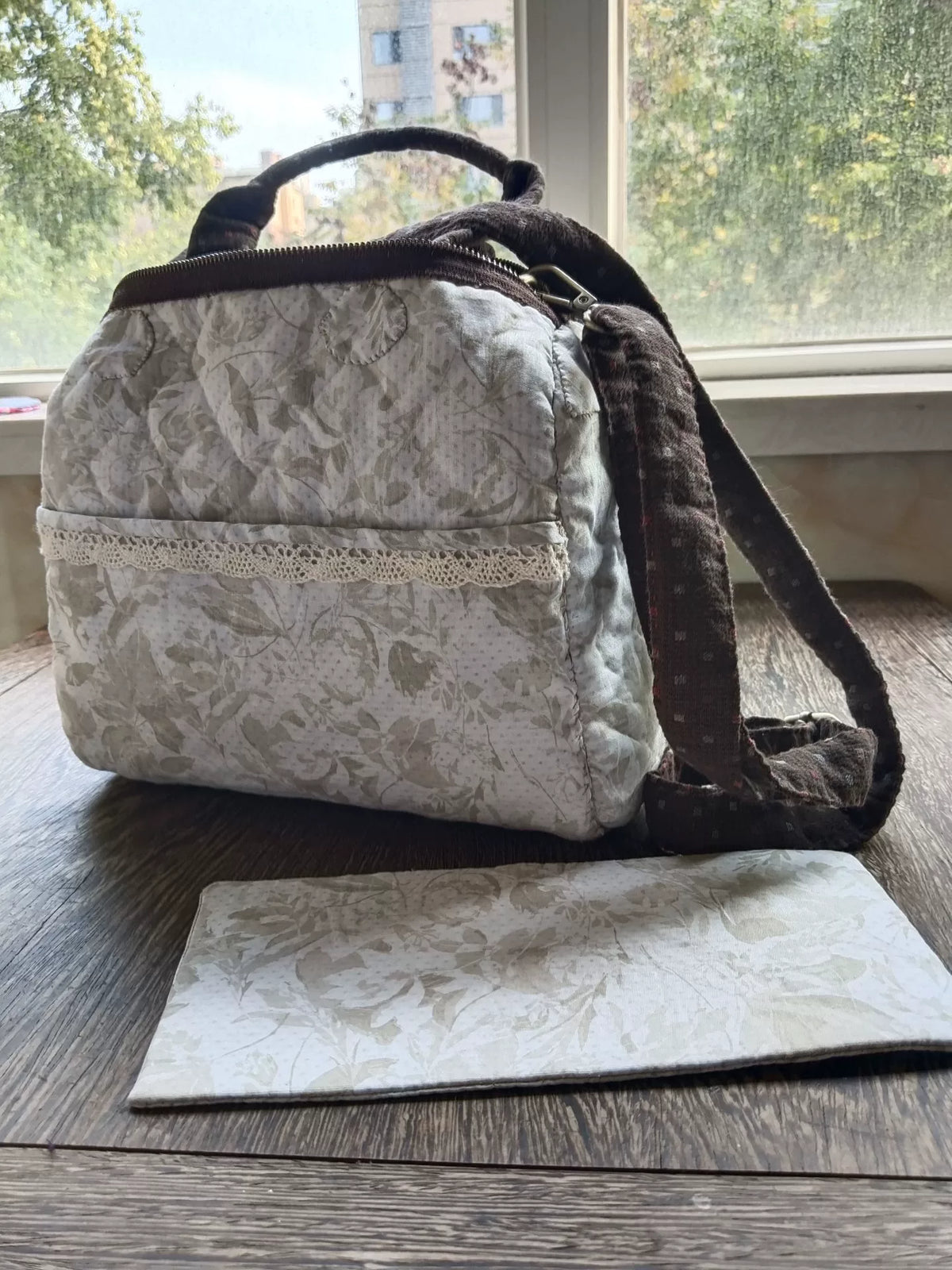 Handgakte Patchwork Gewatteerde Boston Tas