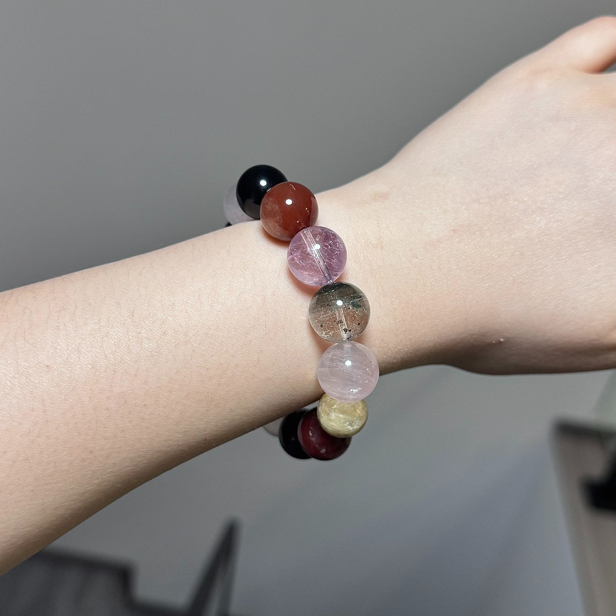 Multi-Gemstone Beaded Bracelet 16cm