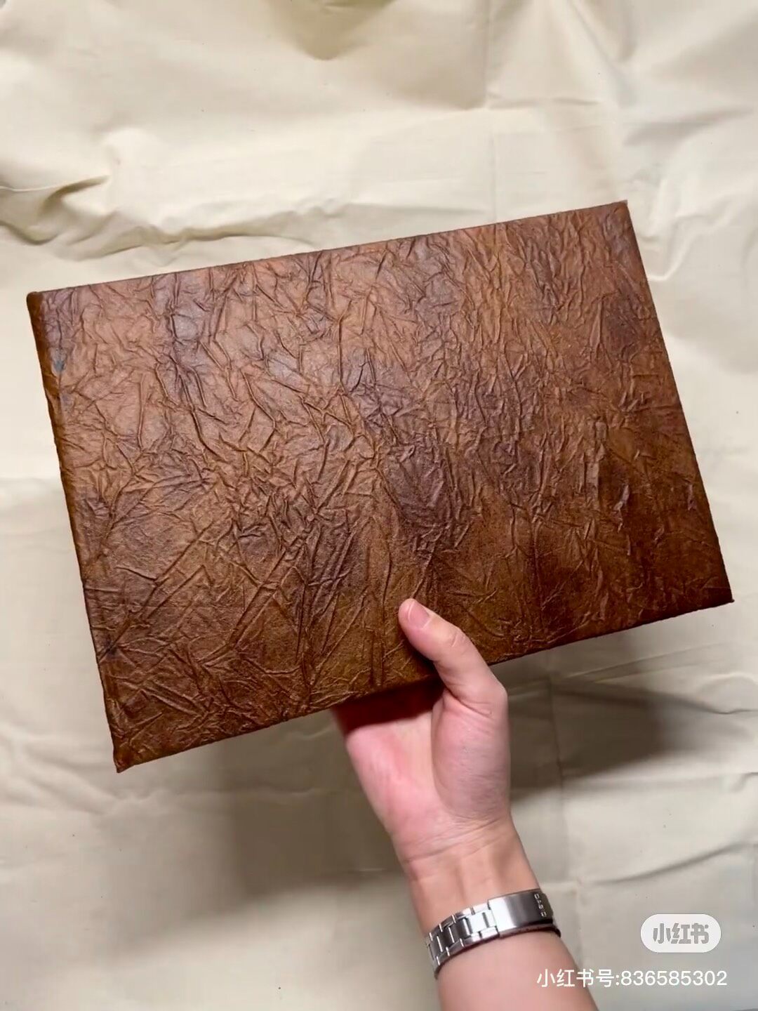 Faux Leather Handcrafted Watercolor Sketchbook