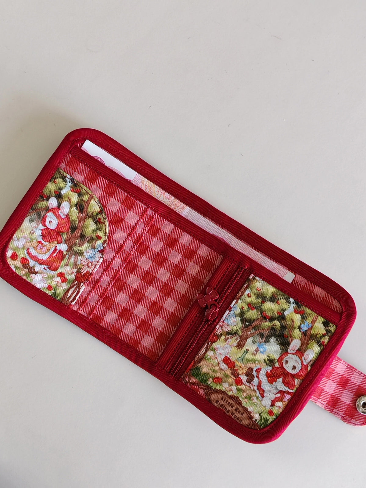 Fabric Wallet Little Red Riding Hood Theme