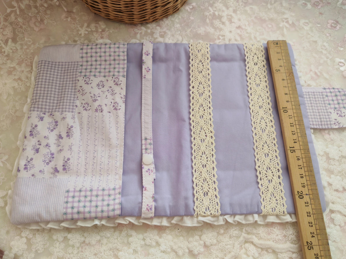Handmade Cotton Hair Clip and Tie Pouch