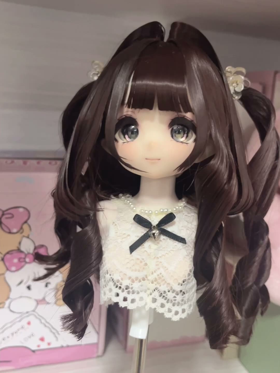Anime Doll Wig Brown Twin Tails