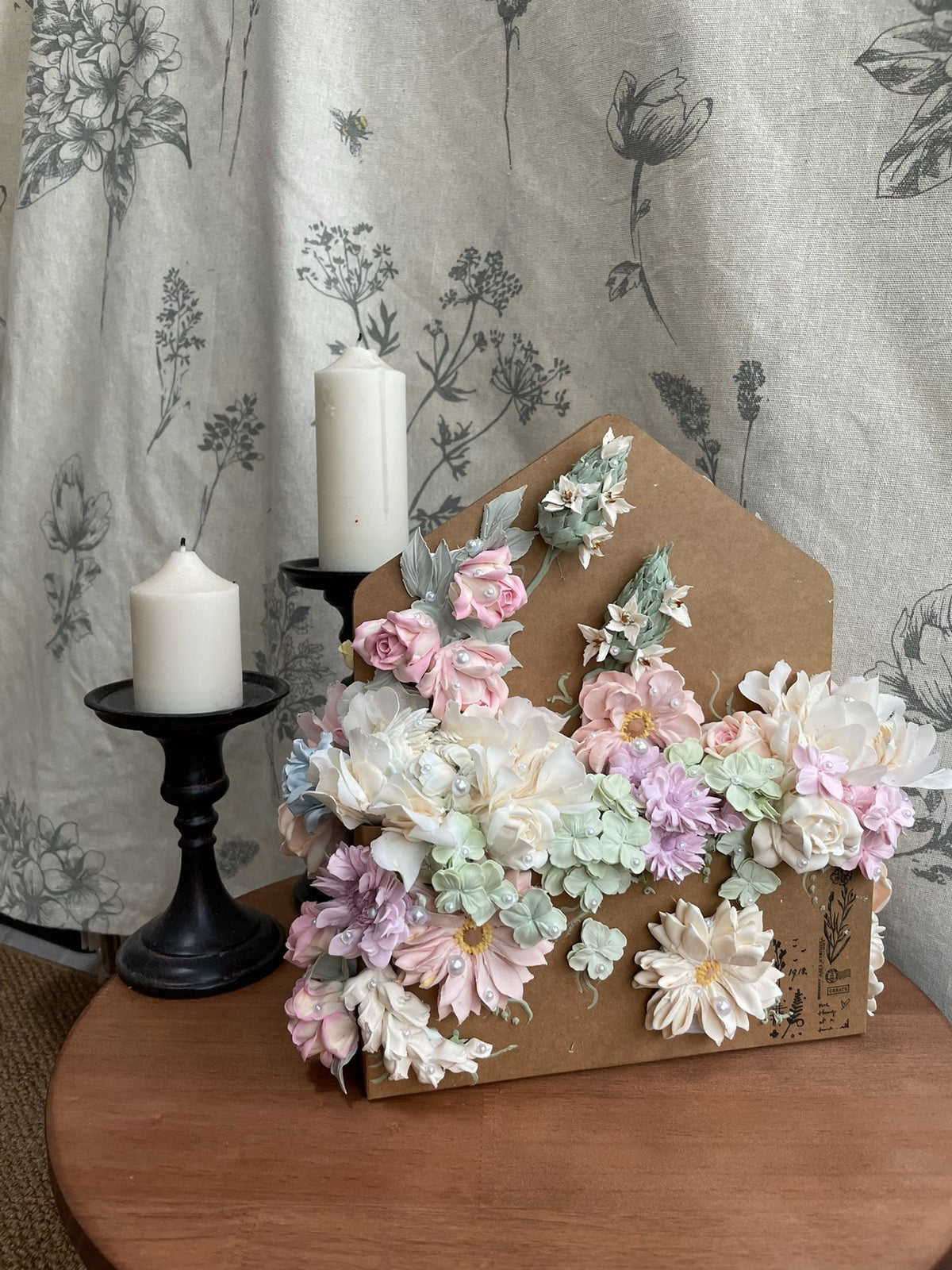 Clay Flower House Wall Decor